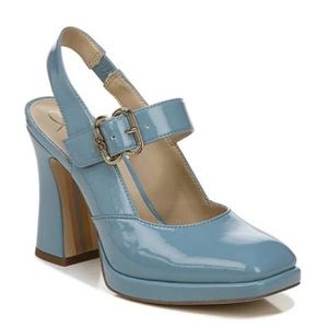 Sam Edelman Blue Patent Leather Heels